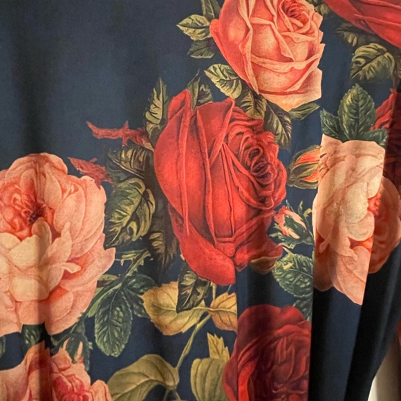 Navy Floral Dress - Picture 4 of 7